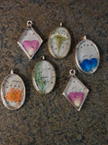 Resin necklace - Music Themed
